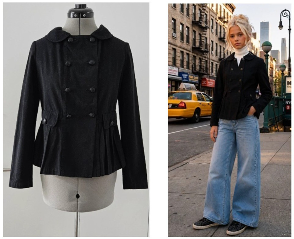 girl's SONIA RYKIEL enfant paris embellished beaded riding jacket $435 12-14 yrs